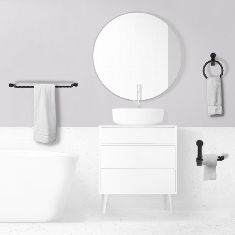 Ensemble de quincaillerie de salle de bain 3 pièces forgé à la main
