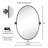 Luecinda Shatterproof Oval Metal Framed Wall Mirror -95373384-95373383