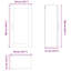 Vidaxl Kitchen Wall Cabinet White 40 X 31 X 100 Cm Engineered Wood-121217551-121217553