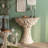 Brown+White Solid Wood Console Table