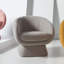 Fauteuil demi-tonneau en polyester 30,7 po Genata-755966305