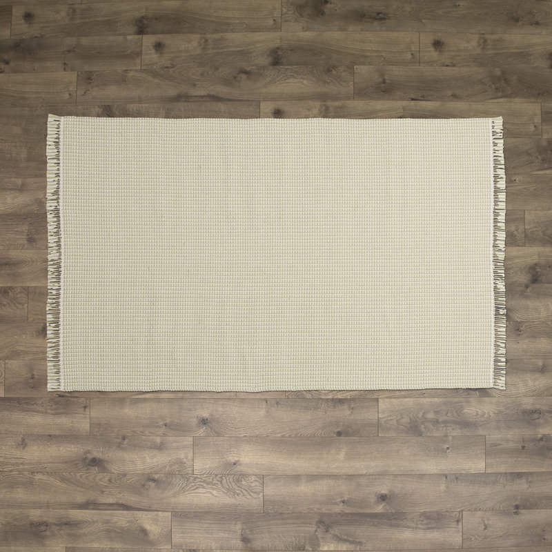 Tapis en coton tissé à la main Cayman, Rectangle 8 pi x 10 pi
