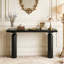 Console élégante et luxueuse en placage d'acacia-659637995