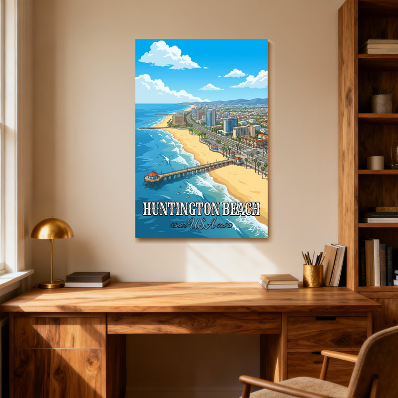 Scénario et paysages urbains, paysage urbain côtier de Huntington Beach