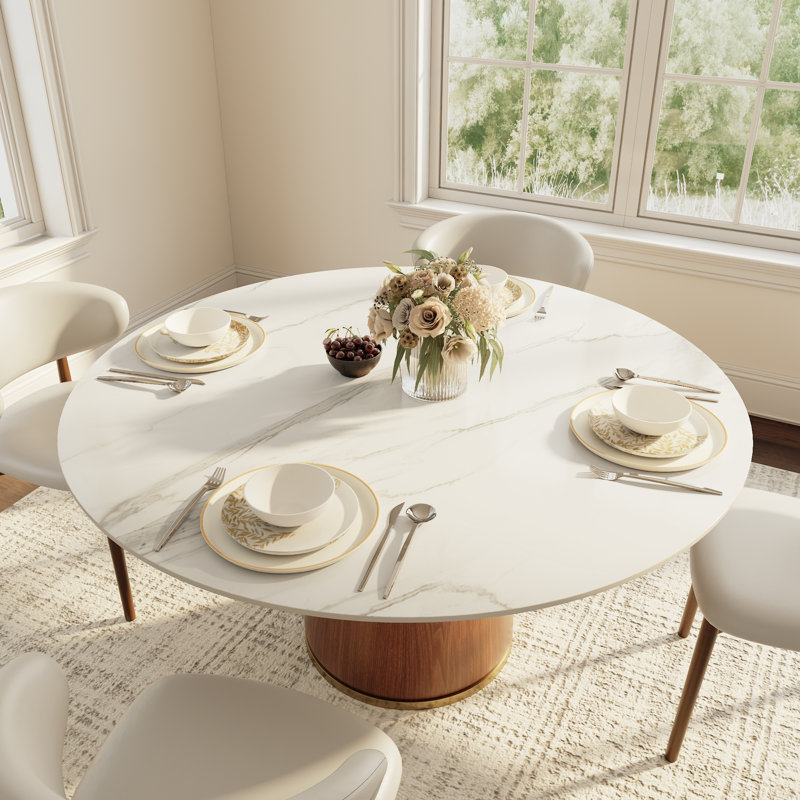Table de salle à manger Gullu, H 29,52 po x L 59,05 po x l 59,05 po