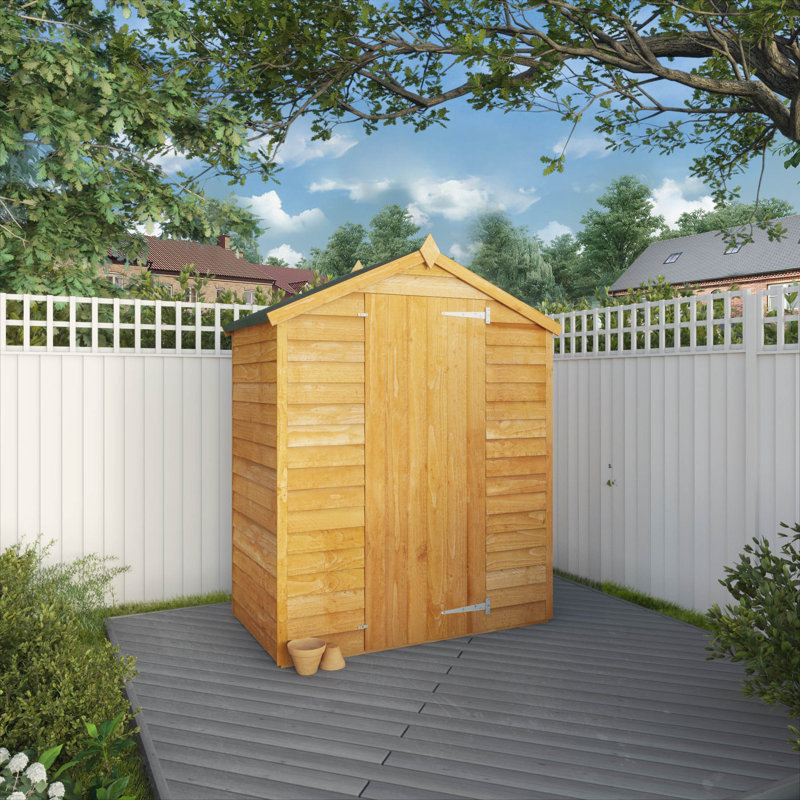 Mercia 3 x 5ft Overlap Apex Windowless Shed, No