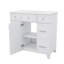 Meuble-lavabo 36 po avec lavabo en céramique durable, portes à fermeture en douceur, tablettes flexibles et tiroirs spacieux-559529273