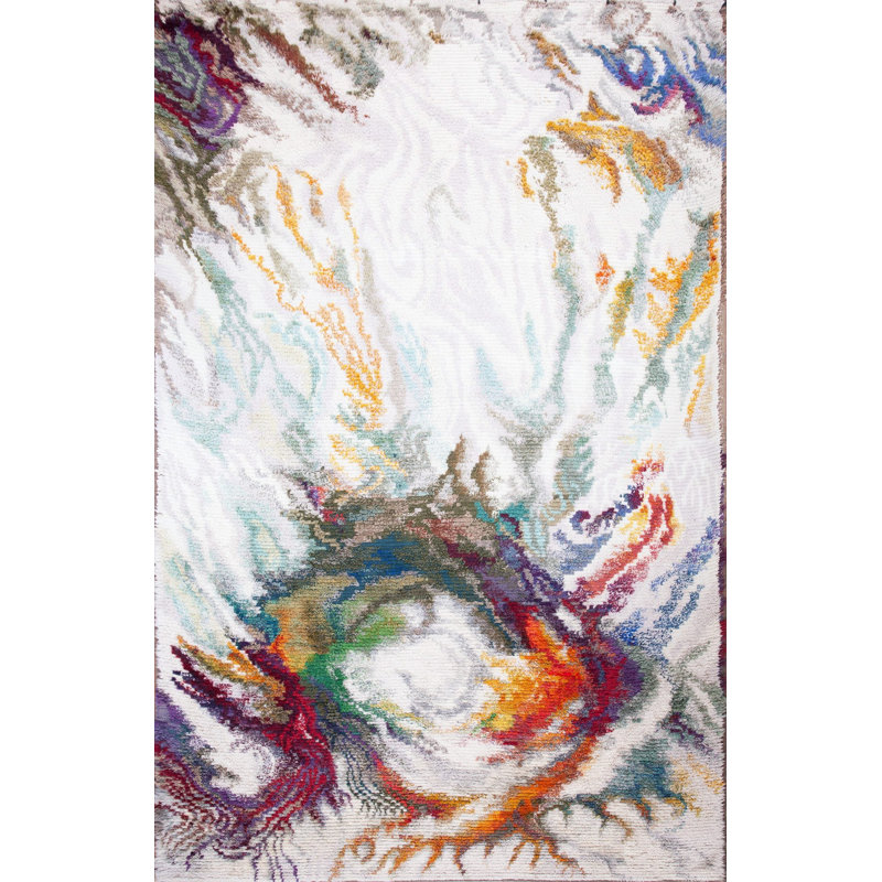 Vintage Large Rya Sweden Knotted Rug