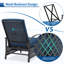 Chaise de patio inclinable avec coussins-1961868367