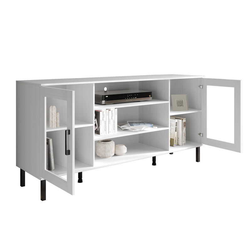Crédence de rangement Rheo, Blanc