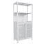 Armoire de rangement en bambou blanc