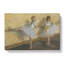 Ballet Ballerina Dancers Practicing At The Bar by Edgar Degas - Wrapped Canvas Painting-61876092