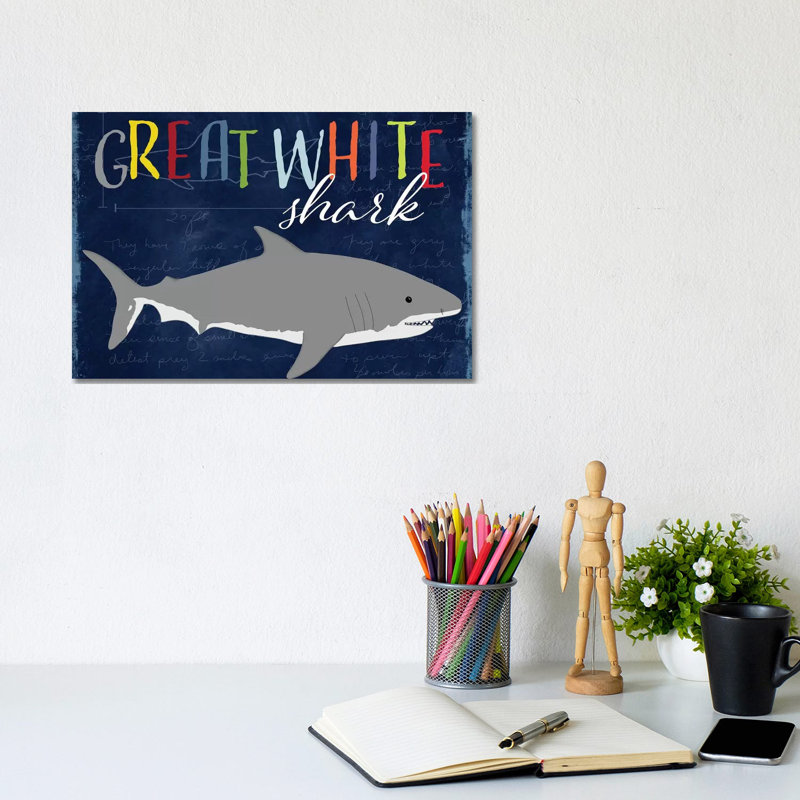 Great White by Daniela Santiago - Wrapped Canvas Gallery-Wrapped Canvas Giclée, 20.32 cm H x 30.48 cm W