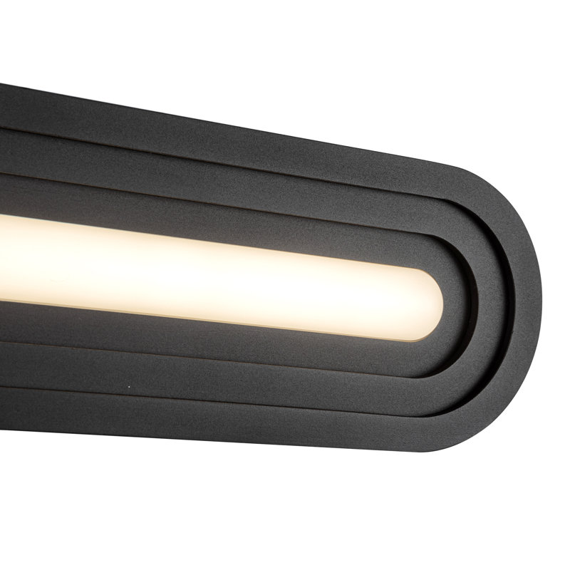Arco 32-In Vanity Light, 24.13" Wide, Black, 24 W