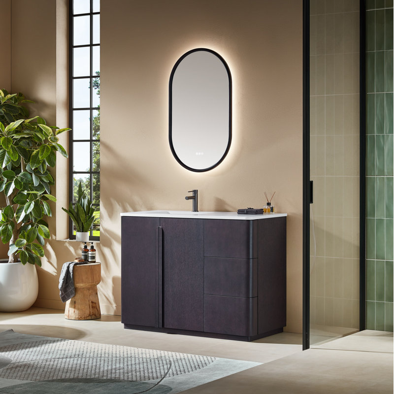 Parma 48" W Single Vanity, Espresso Oak