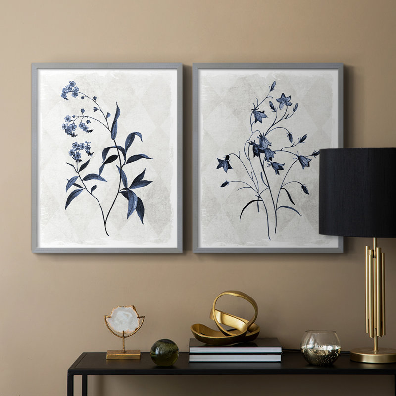 Reproduction encadrée Harlequin Botanical I-Premium - prête à être accrochée - aucun clou requis - aucun clou requis, Vert