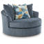Fauteuil d'appoint pivotant surdimensionné Gwenith Place-96687522