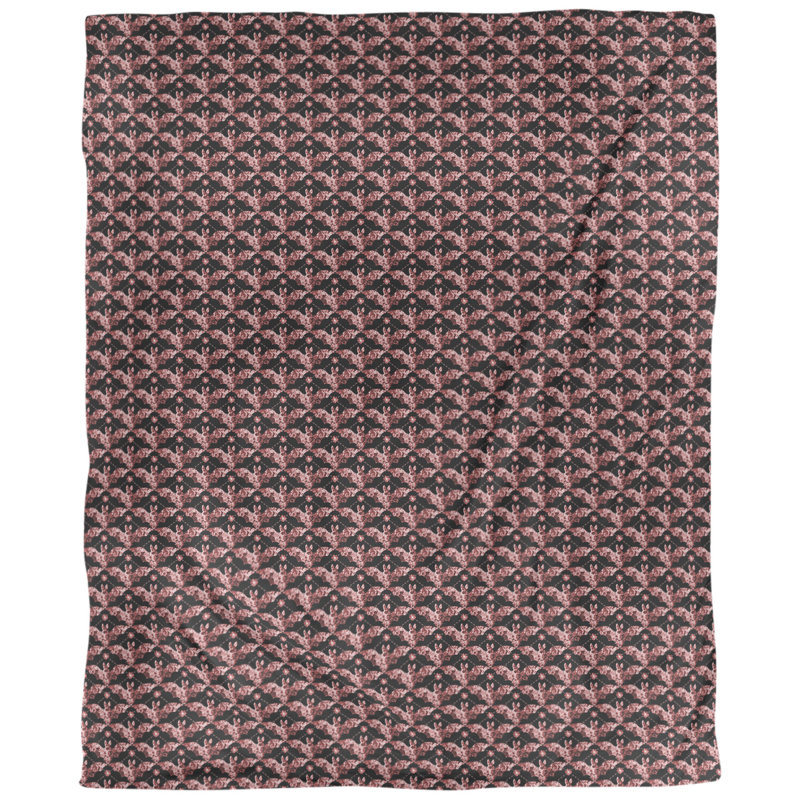 Tissu de la roussettes, Rouge, L 56 po x l 36 po, Coton peigné de base