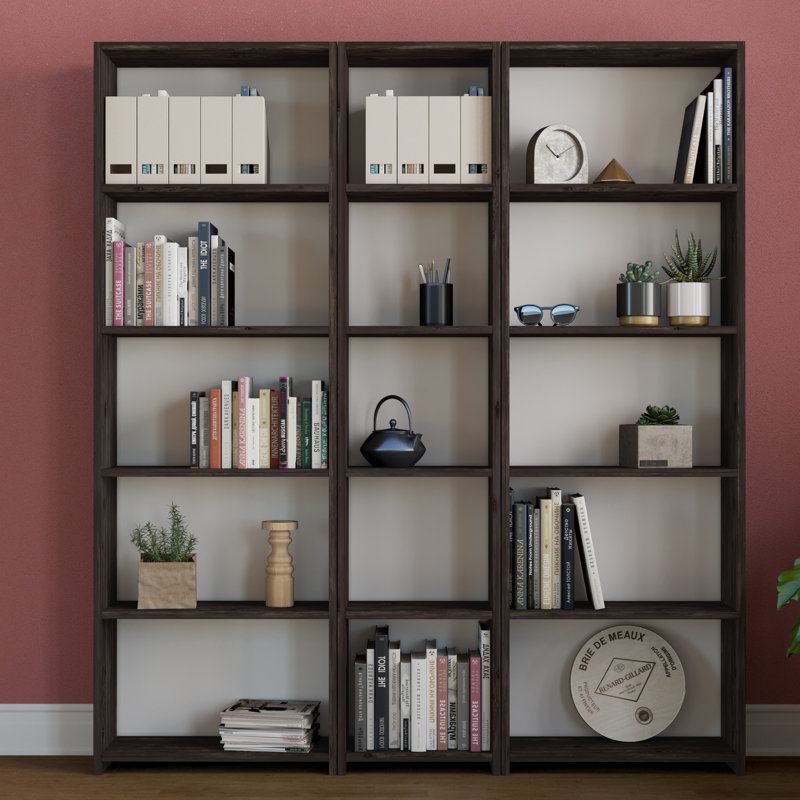 Bibliothèque Bulluck H 66,54 "x l 59,06", Noir