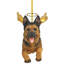 Ornement en forme d'ange d'honneur berger allemand «Honor the Pooch»