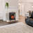 Winston Porter 17" Freestanding Fireplace Stove Heater With Realistic Flame For Home Office With Realistic Log Flame Effect, Adjustable Flame Effect/Brightness/Heating Mode, Overheating Safe Design