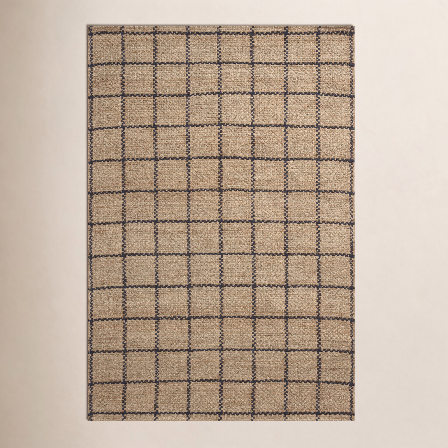 Chris Loves Julia x Loloi Fletcher Natural Black Rug, Rectangle 8'6" x 11'6"