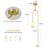 Mid Century Chandeliers Glass Globe Pendant Light Milk Glass Shade Chandelier for Bathroom Kitchen Island Bedroom (2 Pack)-635695848