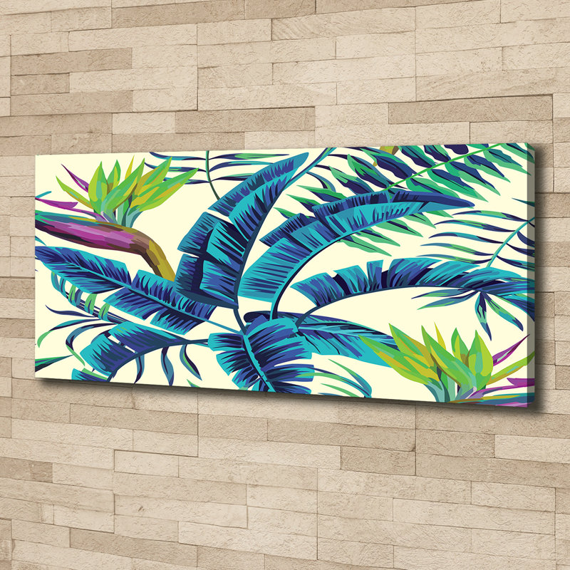 Tropical Leaves - Wrapped Canvas Print