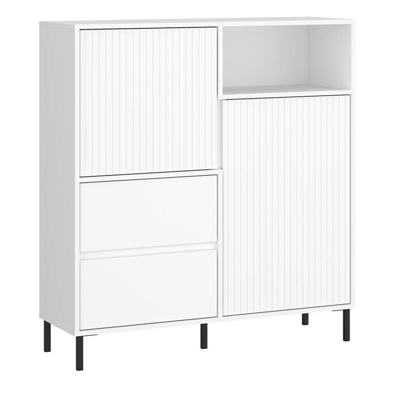 Berislava 105.4cm Sideboard, Alpine White High Gloss
