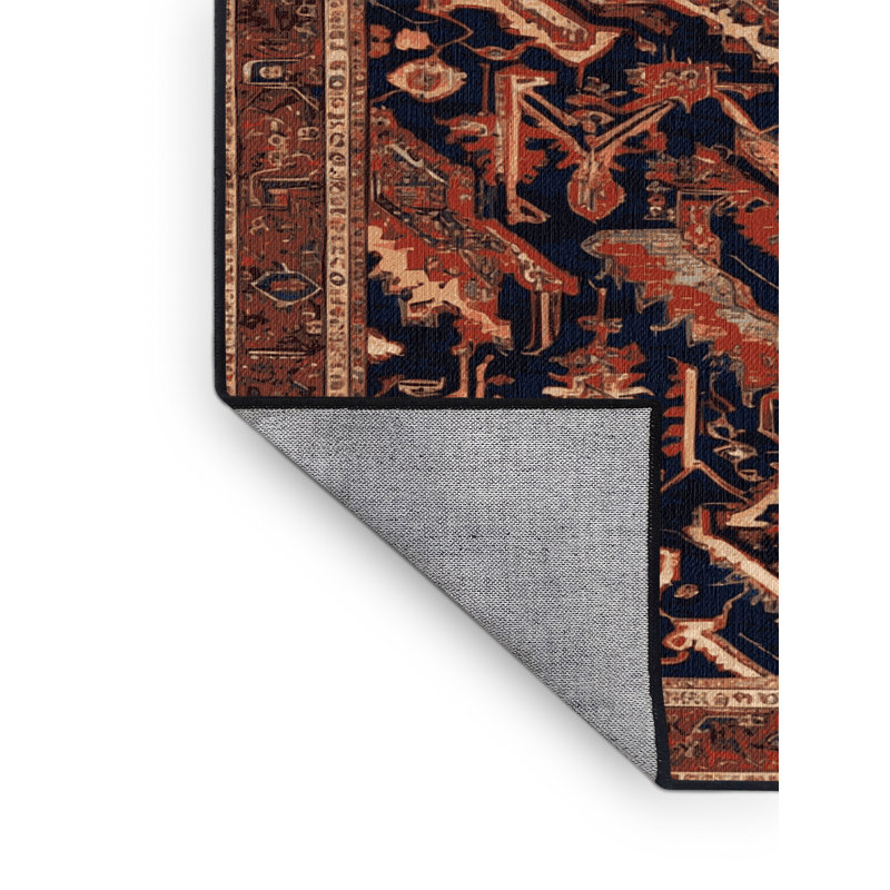 Tapis brun lavable à la machine, Carré 4 pi