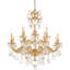 Milano 12 Light 32.5in x 33.5in Two-Tier Chandelier in Heirloom Bronze with Clear Heritage Handcut Crystals-1859441900-1859441897