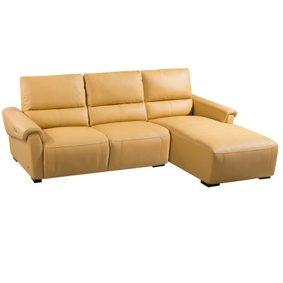 Minnich Upholstered Power Reclining L-Shaped Sectional