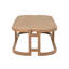 Canapés de patio confortables, ensemble moderne de 4 pièces en bois d'acacia pour l'extérieur de la maison
