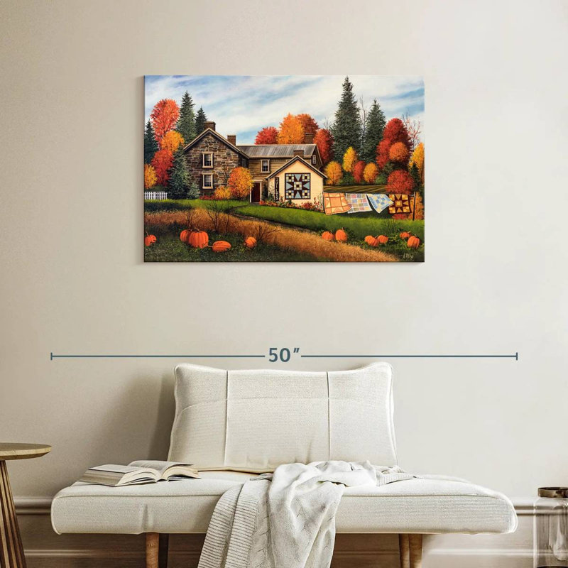 Lilie Pumpkins Fall Quilts, 24" H x 36" W