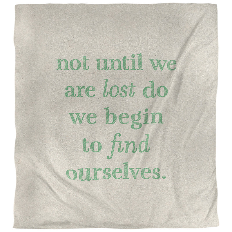 Housse de couette réversible simple Quotes, Housse de couette pour très grand lit, Blanc / Vert