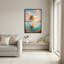 Tableau sur toile « Reflet d'un palmier et d'une lune géante sur la plage »-409900800