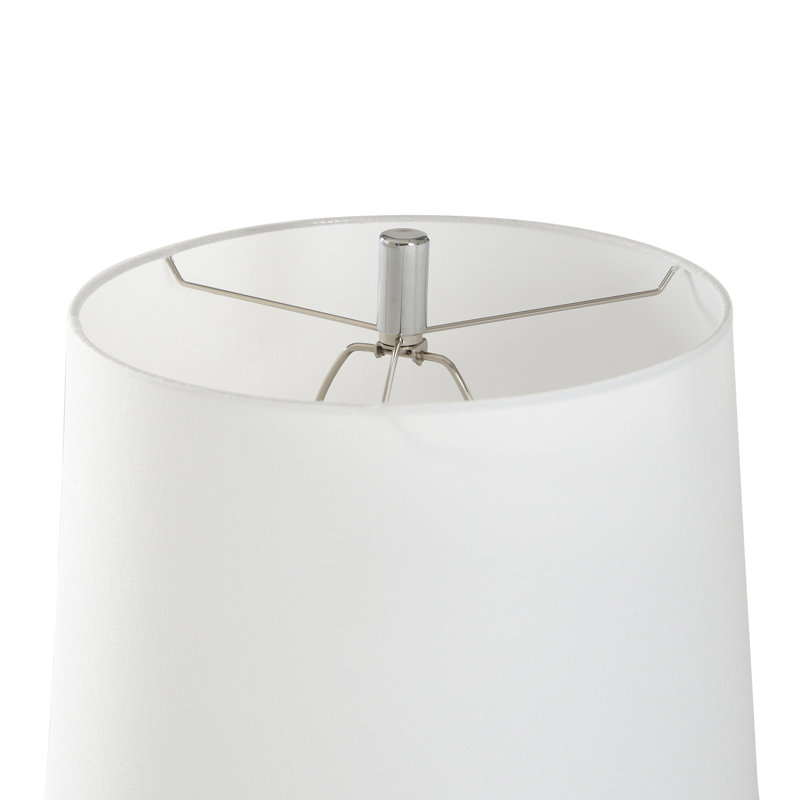 Sarmiento - Transitional Table Lamp - Off-White Shade, Warm Gray/Pastel Turquoise