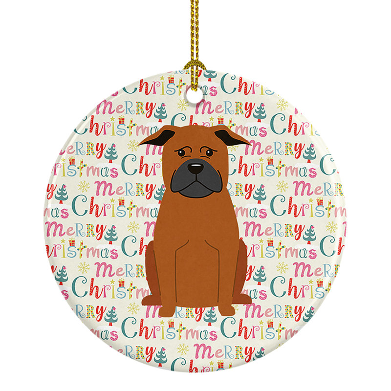 Ornement suspendu Merry Christmas