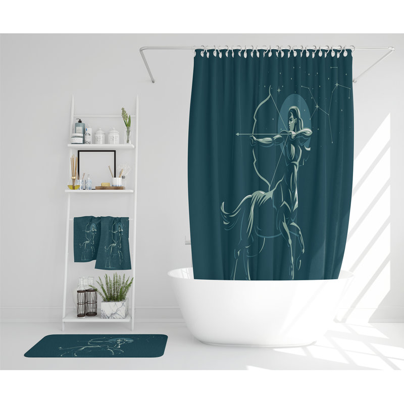 Natayja Polyester Shower Curtain Set