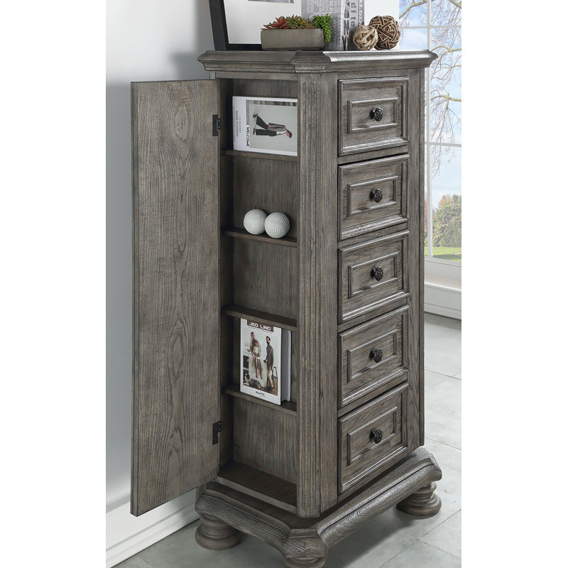 Leavitt Solid Wood 28.25 " W 5 - Drawer Dresser, Brown
