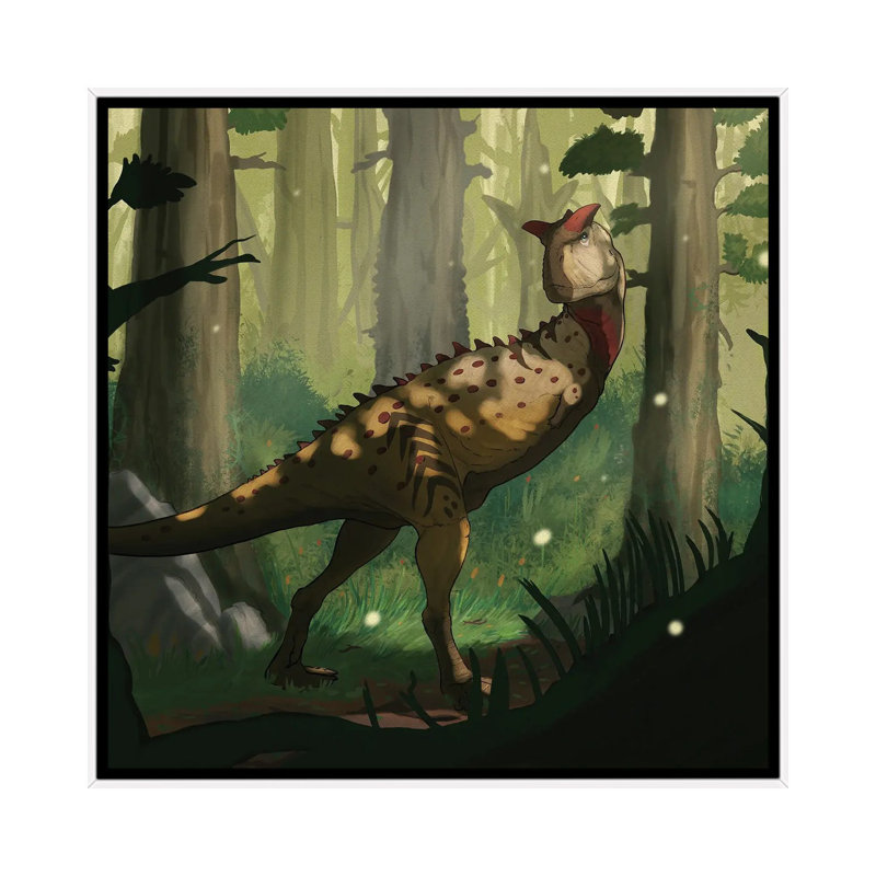 A Carnotaurus Dinosaur In A Forest by Paulo Leite Da Silva - Print on Canvas