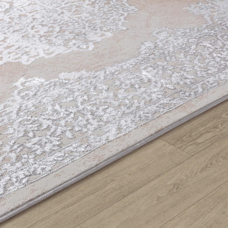 Beyanka Floral Machine Tufted Area Rug, Rectangle 200 x 275 cm