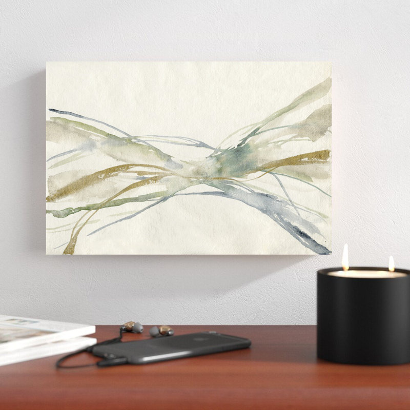 «Waves II» par Jennifer Goldberger - peinture sur toile tendue, H 8 po x l 12 po