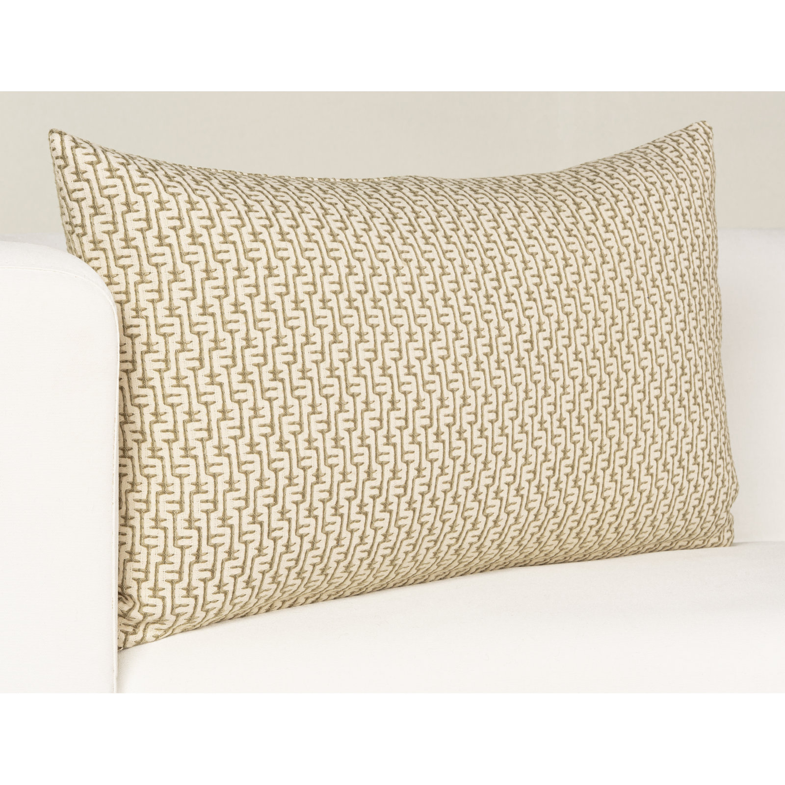 Cascade 36" x 30" Pillow Cover and Insert, Green, Polyester, Rectangle 14"H x 26"W