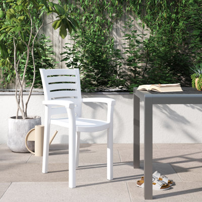 Isabell Stacking Patio Dining Armchair
