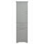 Grande armoire de rangement pour salle de bain avec tablettes réglables - Gris-49808563