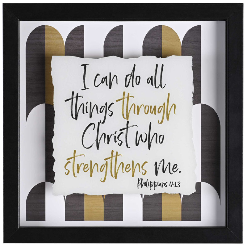 Art encadré «I Can Do All Things»