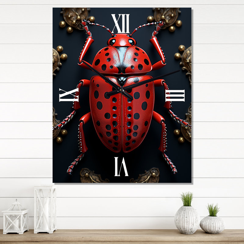 Insectes insectes insectes microcosmiques I - très grandes horloges murales, H 40 po x l 30 po x P 1 po
