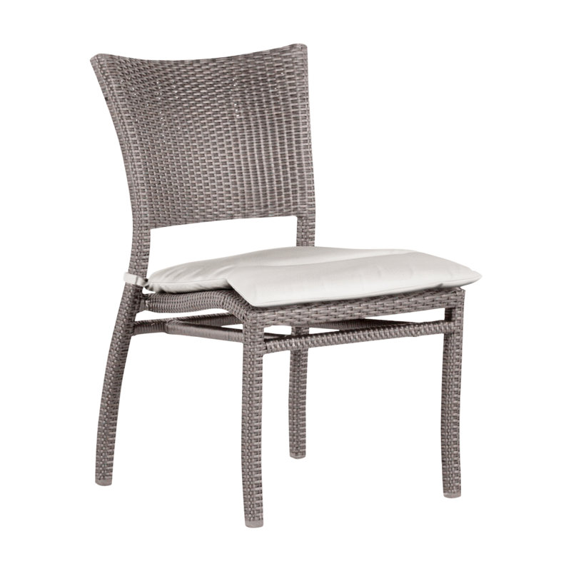 Chaise d'appoint tissée Skye - Huître, Huître, Pas de soudure, Blanc naturel