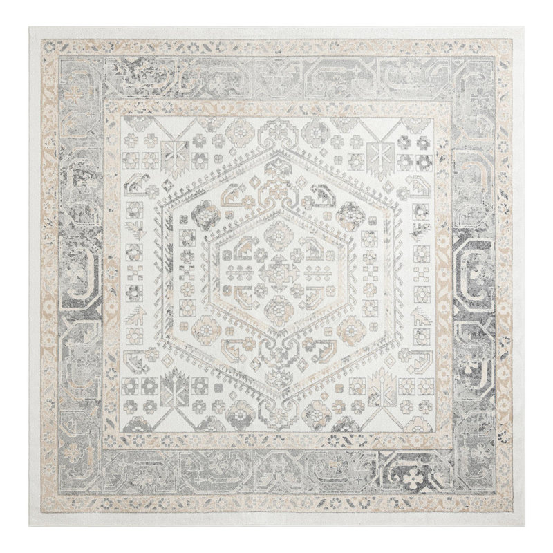 Tapis ivoire Edson, Carré 5 pi 3 po